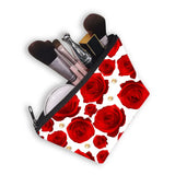 Red Roses 3D Printing Cosmetic Organizer Bag
