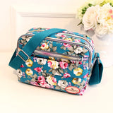 Canvas Lady Folk Tread Print Bucket Shoulder Crossbody Bag