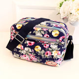 Canvas Lady Folk Tread Print Bucket Shoulder Crossbody Bag