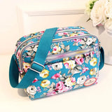 Canvas Lady Folk Tread Print Bucket Shoulder Crossbody Bag
