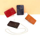 Cow Leather Crossbody Purse for Women with Cell Phone Pocket