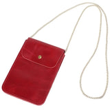 Cow Leather Crossbody Purse for Women with Cell Phone Pocket