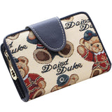 Women Wallet Cartoon Bear Folding Multi-function Zero Wallet