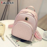 Women Leather Backpack for Teenage Girls Sequined Female Preppy Travel Bag