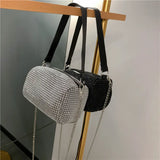Women Bag with Flap Chains Diamonds Shoulder Bag