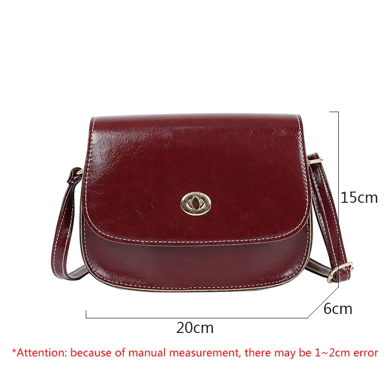 Retro Vintage Small PU Leather Handbags Crossbody Women's Bag FTB057