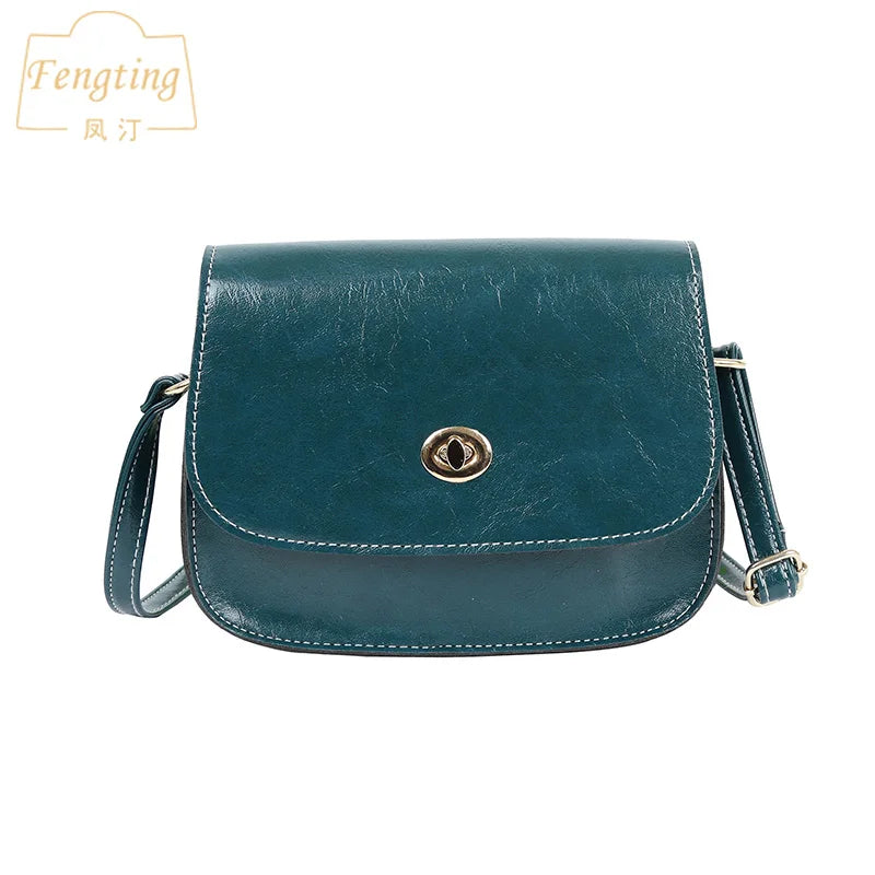 Retro Vintage Small PU Leather Handbags Crossbody Women's Bag FTB057