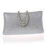 Women Diamond Evening Bags Clutch Hard Box Clutches Bags Crystal Buckle