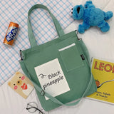 Canvas Shoulder Bag for Women with Messenger Style