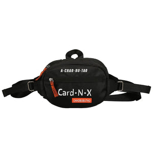 Women Letter Waist Bag Leisure Chest Bag Outdoor Cross Body Bag