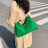 Women Hand Towel Embossed Plush Bag Lightweight Large-Capacity Tote Bag