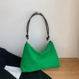 Women Hand Towel Embossed Plush Bag Lightweight Large-Capacity Tote Bag