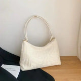 Women Hand Towel Embossed Plush Bag Lightweight Large-Capacity Tote Bag