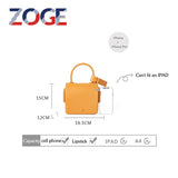 High Leather Handbag Casual Shoulder Crossbody Doctor Bag Retro Small Square Bag