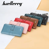 Women's Large Capacity Long Wallet Oil Wax Skin