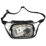 Transparent Waterproof Waist Bag PVC Fabric Zipper Shoulder Bag