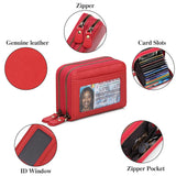 Women's RFID Antimagnetic Leather Card Bag Large Capacity