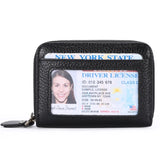 Women's RFID Antimagnetic Leather Card Bag Large Capacity