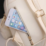 Women's Shoulder Bag Mini Ladies Backpack Rivet Bag for Students