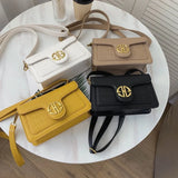 Women's Small Shoulder Bag - Yellow Square Crossbody Bag