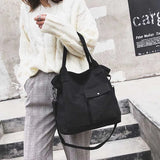 Canvas Crossbody Bag for Women, Retro Shoulder Handbag