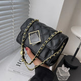 Women Shoulder Crossbody Chain Bag Large Capacity Handbags PU Leather Shopping B