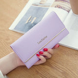 Women's Mini Handbag Triple Folding Wallet PU Phone