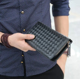Men's PU Leather Long Zipper Wallet