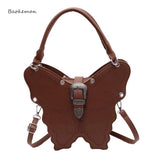 Y2K Retro Butterfly Leather Shoulder Bag Handbag Phone Wallet