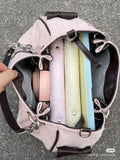 Y2K Retro Gothic Lettered Shoulder Handbag