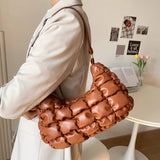 Solid Casual Shoulder Bag Women's Handbag