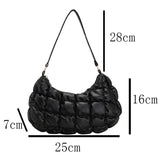 Solid Casual Shoulder Bag Women's Handbag