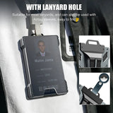 Men's RFID Aluminum Wallet with ID Window and Cash Clip