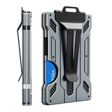 Men's RFID Aluminum Wallet with ID Window and Cash Clip