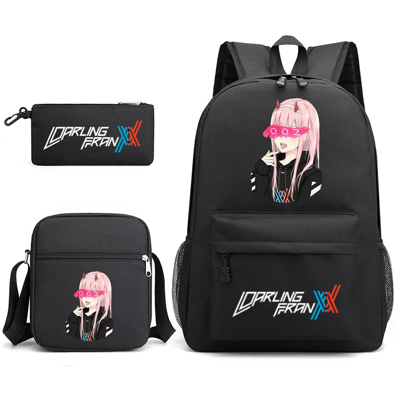 Zero Two Backpack Set for Kids, Back to School