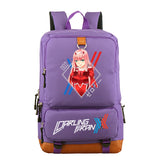Zero-Two Student School Bag Canvas Youth Travel Backpack