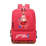 Zero-Two Student School Bag Canvas Youth Travel Backpack