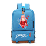 Zero-Two Student School Bag Canvas Youth Travel Backpack