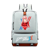 Zero-Two Student School Bag Canvas Youth Travel Backpack