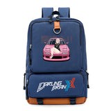 Zero Two Canvas Student School Bag Youth Travel Backpack