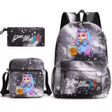 Zero Two Canvas Backpack 3 Piece Set Kids School Bags Supplies