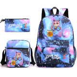 Zero Two Canvas Backpack 3 Piece Set Kids School Bags Supplies