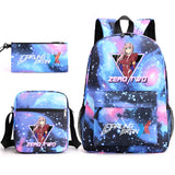 Zero Two 3 Piece Set Canvas Backpack for Kids Boys and Girls