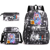 Zero Two Canvas Backpack 3 Piece Set Kids School Bags Supplies