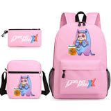 Zero Two Canvas Backpack 3 Piece Set Kids School Bags Supplies